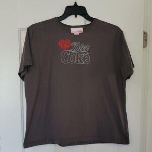Coca Cola Tee - Gray with Red Heart